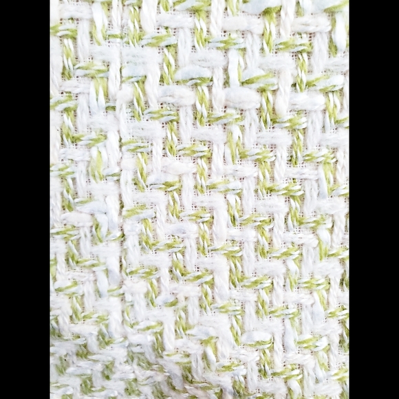 Anthropologie Ruth Yellow & Light green Wool & Silk Blend Sleeveless Gem Dress. - Picture 7 of 10